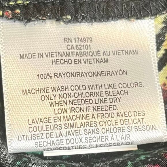 New! NWT BCBG Maxazria Multicolored Floral Wide Leg Pants Small - Picture 10 of 12